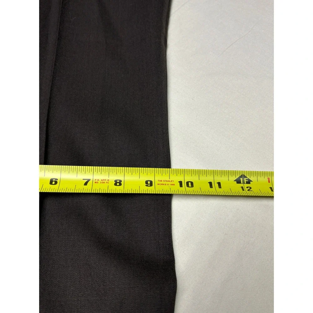 Brooks Brothers 1818 Madison Mens 35x30 Brown Wool Pleated‎ Dress Pants Trousers
